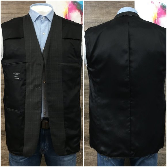 Jack Victor Mens Blazer Sport Coat 3 Button‎ Casual Jacket Size 42R Wool Suits - Picture 7 of 13
